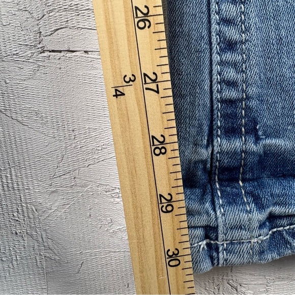 Vanity Y2K Low Rise Blue Distressed Jeans Fancy Pockets Premium Collection 29 - Picture 7 of 13